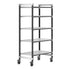 Cambro Camshelving Elements 5-Shelf Vented Mobile Shelving Unit – Speckled Gray