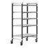 Cambro Camshelving Elements 5-Shelf Vented Mobile Shelving Unit – Speckled Gray