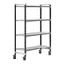 Cambro Camshelving Elements 4-Shelf Vented Mobile Shelving Unit – Speckled Gray