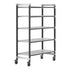 Cambro Camshelving Elements 5-Shelf Vented Mobile Shelving Unit – Speckled Gray