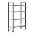 Cambro Camshelving Elements Heavy Duty 4-Shelf Solid Mobile Shelving Unit – Speckled Gray
