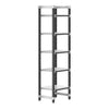 Cambro Camshelving Elements 5-Shelf Vented/Solid Starter Shelving Unit – Speckled Gray