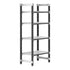 Cambro Camshelving Elements 4-Shelf Vented Starter Shelving Unit – Speckled Gray