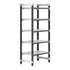 Cambro Camshelving Elements 5-Shelf Vented Starter Shelving Unit – Speckled Gray