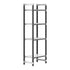 Cambro Camshelving Elements 4-Shelf Vented & Solid Starter Shelving Unit – Speckled Gray