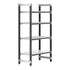 Cambro Camshelving Elements 4-Shelf Vented & Solid Starter Shelving Unit – Speckled Gray