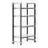Cambro Camshelving Elements 4-Shelf Solid Starter Shelving Unit – Speckled Gray