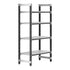 Cambro Camshelving Elements 4-Shelf Vented Starter Shelving Unit – Speckled Gray