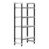 Cambro Camshelving Elements 4-Shelf Vented & Solid Starter Shelving Unit – Speckled Gray