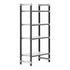 Cambro Camshelving Elements 4-Shelf Solid Starter Shelving Unit – Speckled Gray