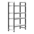 Cambro Camshelving Elements 4-Shelf Vented & Solid Starter Shelving Unit – Speckled Gray