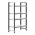 Cambro Camshelving Elements 4-Shelf Solid Starter Shelving Unit – Speckled Gray