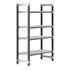 Cambro Camshelving Elements 4-Shelf Vented Starter Shelving Unit – Speckled Gray