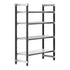Cambro Camshelving Elements 4-Shelf Vented & Solid Starter Shelving Unit – Speckled Gray