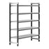 Cambro Camshelving Elements 5-Shelf Vented Starter Shelving Unit – Speckled Gray