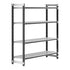 Cambro Camshelving Elements 4-Shelf Vented Starter Shelving Unit – Speckled Gray