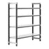 Cambro Camshelving Elements 4-Shelf Solid Starter Shelving Unit – Speckled Gray