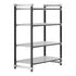 Cambro Camshelving Elements 4-Shelf Vented Starter Shelving Unit – Speckled Gray