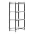 Cambro Camshelving Elements 4-Shelf Vented/Solid Starter Shelving Unit – Speckled Gray