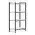 Cambro Camshelving Elements 4-Shelf Vented/Solid Starter Shelving Unit – Speckled Gray