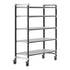 Cambro Camshelving Elements 5-Shelf Vented Mobile Shelving Unit – Speckled Gray