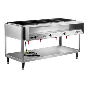 Vollrath 38004 ServeWell Electric Four Pan Hot Food Table 4 Wells & Cutting Board