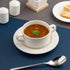 Ariane Eclipse 10 1/7 Oz Embossed Porcelain Soup Bowl with Handles ( Case Of 8 )