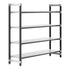 Cambro Camshelving Elements 4-Shelf Solid Starter Shelving Unit – Speckled Gray