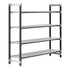 Cambro Camshelving Elements 4-Shelf Vented Starter Shelving Unit – Speckled Gray