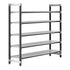 Cambro Camshelving Elements 5-Shelf Vented Starter Shelving Unit – Speckled Gray
