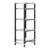 Cambro Camshelving Elements 4-Shelf Vented/Solid Starter Shelving Unit – Speckled Gray