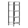 Cambro Camshelving Elements 4-Shelf Solid Starter Shelving Unit – Speckled Gray