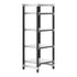 Cambro Camshelving Elements 4-Shelf Solid Starter Shelving Unit – Speckled Gray