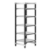 Cambro Camshelving Elements 5-Shelf Vented Starter Shelving Unit – Speckled Gray