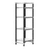 Cambro Camshelving Elements 4-Shelf Vented/Solid Starter Shelving Unit – Speckled Gray