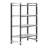 Cambro Camshelving Elements 4-Shelf Vented Starter Shelving Unit – Speckled Gray
