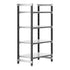Cambro Camshelving Elements 4-Shelf Solid Starter Shelving Unit – Speckled Gray
