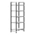 Cambro Camshelving Elements 5-Shelf Vented/Solid Starter Shelving Unit – Speckled Gray