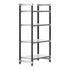 Cambro Camshelving Elements 4-Shelf Solid Starter Shelving Unit – Speckled Gray