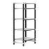 Cambro Camshelving Elements 4-Shelf Vented Starter Shelving Unit – Speckled Gray