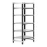 Cambro Camshelving Elements 5-Shelf Vented Starter Shelving Unit – Speckled Gray