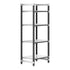 Cambro Camshelving Elements 4-Shelf Vented/Solid Starter Shelving Unit – Speckled Gray