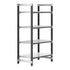Cambro Camshelving Elements 4-Shelf Vented/Solid Starter Shelving Unit – Speckled Gray
