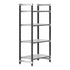 Cambro Camshelving Elements 4-Shelf Vented Starter Shelving Unit – Speckled Gray