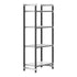 Cambro Camshelving Elements 4-Shelf Vented/Solid Starter Shelving Unit – Speckled Gray