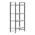 Cambro Camshelving Elements 4-Shelf Vented/Solid Starter Shelving Unit – Speckled Gray