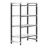 Cambro Camshelving Elements 4-Shelf Vented/Solid Starter Shelving Unit – Speckled Gray