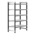 Cambro Camshelving Elements 5-Shelf Vented Starter Shelving Unit – Speckled Gray