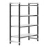 Cambro Camshelving Elements 4-Shelf Solid Starter Shelving Unit – Speckled Gray