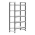 Cambro Camshelving Elements 5-Shelf Vented/Solid Starter Shelving Unit – Speckled Gray